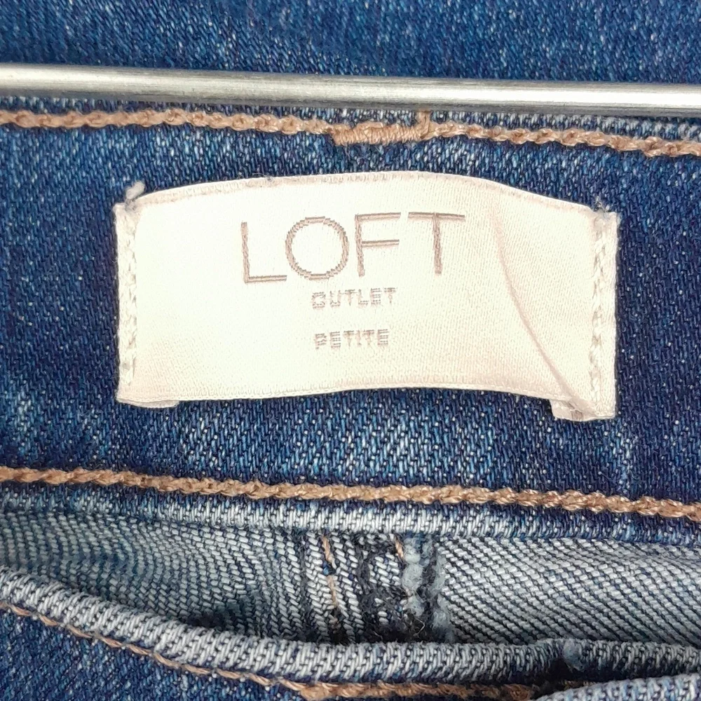 Loft Outlet Petite Blue Denim Modern Skinny Jeans - Picture 9 of 11
